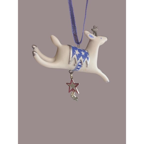 Hallmark 2001 Graceful Porcelain Reindeer Deer ornament - Picture 1 of 9